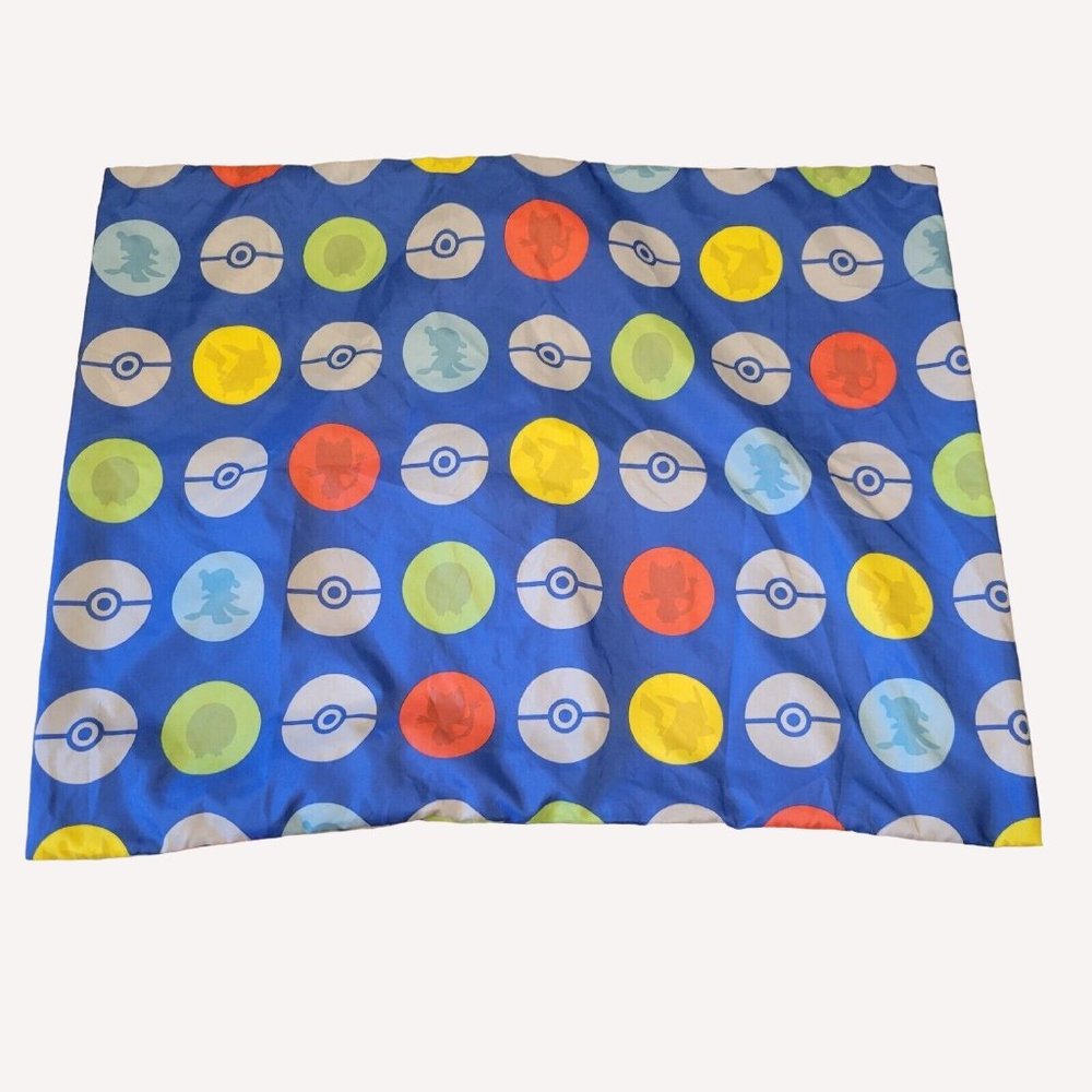 One Nintendo Pokemon Pikachu Game Balls Pillowcase Sham Only